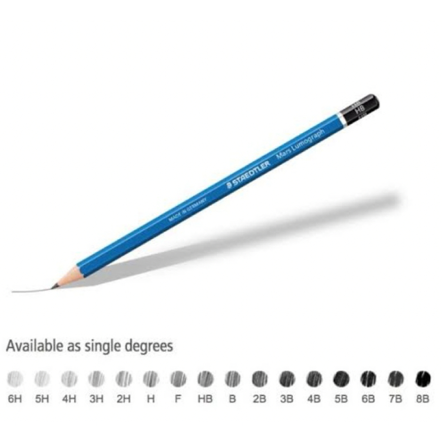 

Pensil Staedtler Mars Lumograph 100 F [Per 1 Pensil]