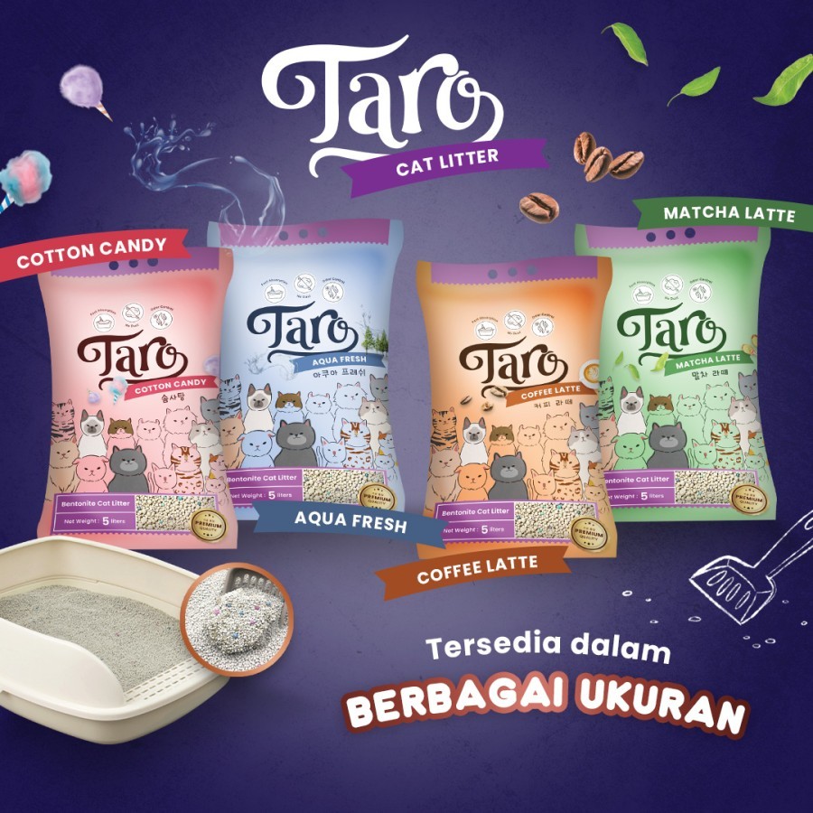 Pasir Kucing Taro 10 Liter pasir taro 10 liter