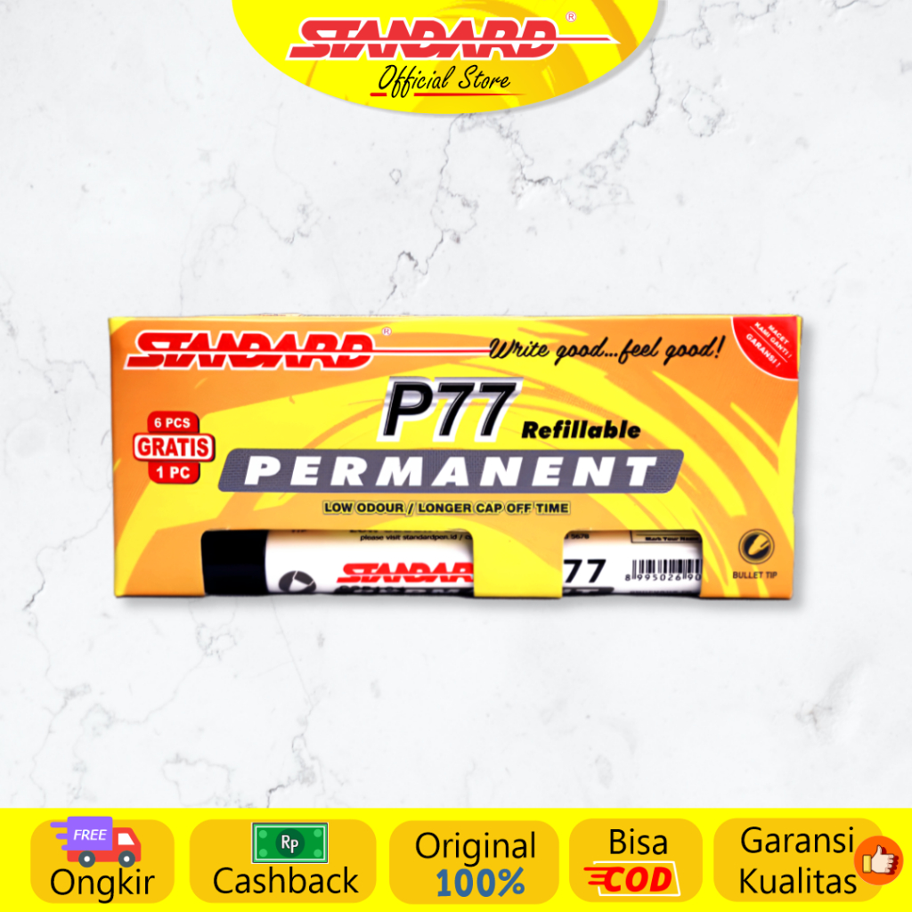 

Standard - P77 Permanent Marker ( Spidol yang tidak bisa dihapus )