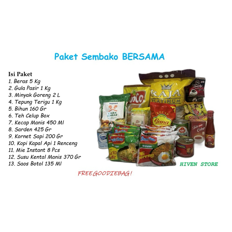 

PAKET SEMBAKO BERSAMA