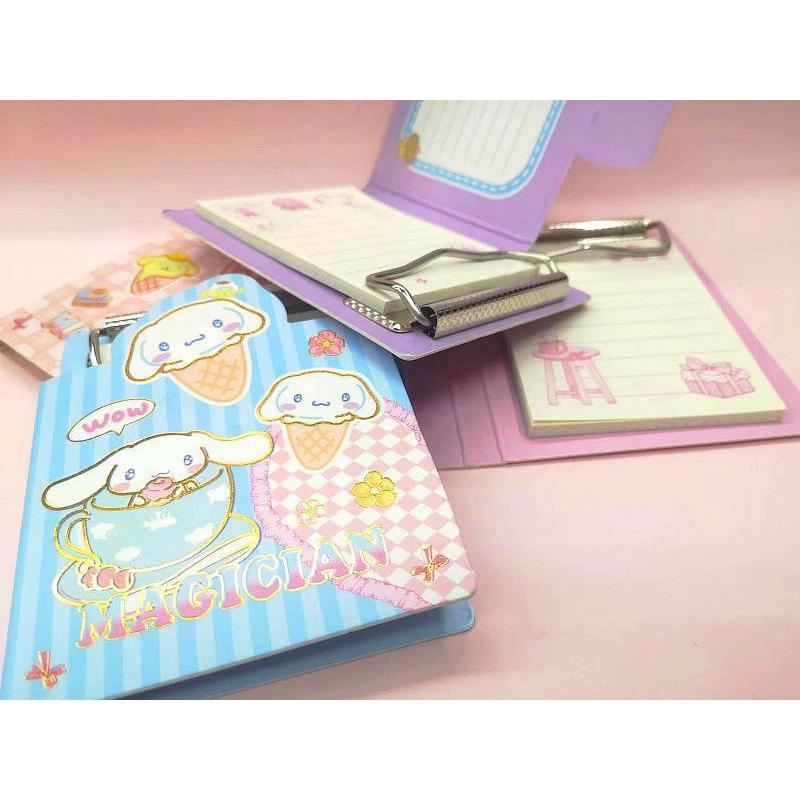 

MINI MEMO PAPAN JEPIT SANRIO | MINI NOTEBOOK | MINI DIARY | BUKU MEMO | STICKY NOTES | MINI NOTES