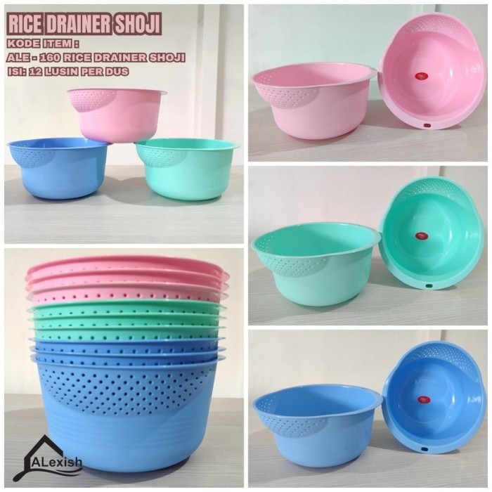 BASKOM CUCI BERAS ALEXISH / BASKOM PENCUCI BERAS SERBAGUNA / Baskom Saringan Tirisan Cuci Beras Buah