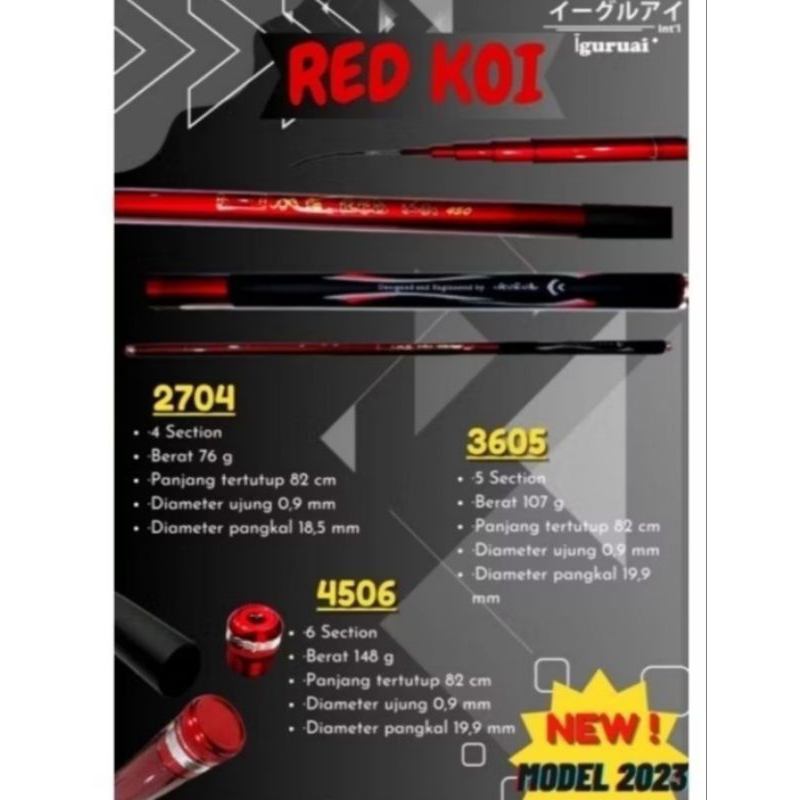 Joran Tegek Iguruai Red Koi