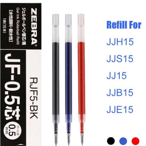 

MALL REFILL ISI PEN PULPEN GEL ZEBRA SARASA JF 5 7mm