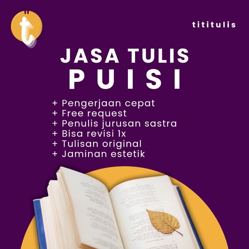 JASA TULIS PUISI - STANDAR