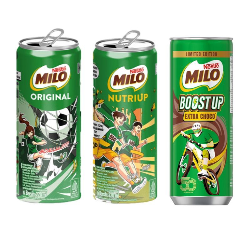 

(instant saja) MILO Activ-Go minuman coklat Kaleng nutriup Nutri Up Bosst UP