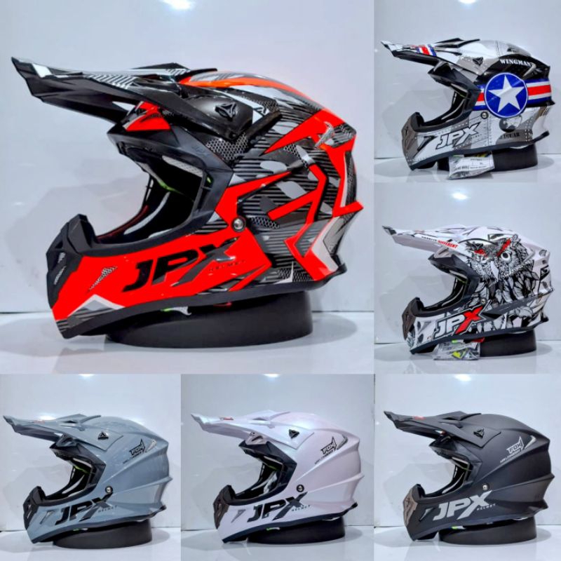 Helm Jpx cross solid/motif 100% original Jpx
