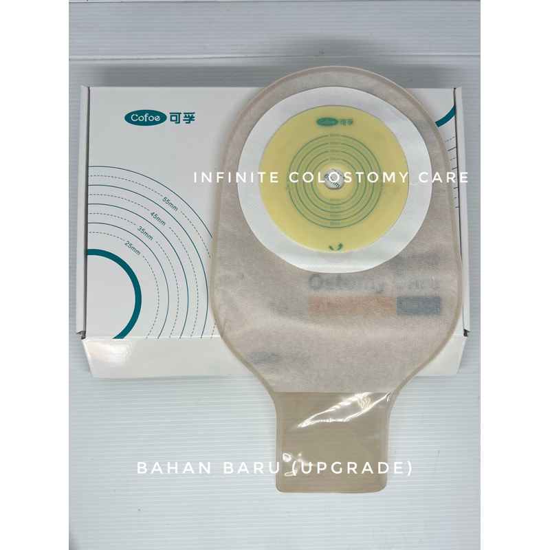 Colostomy bag / Kantong Kolostomi dewasa COFOE DOUBLE PEREKAT