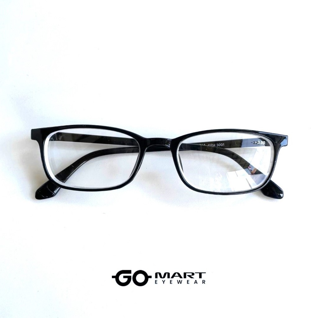 Kacamata Lensa Minus - Model Kotak Kecil - Pria/Wanita - SPH 3001