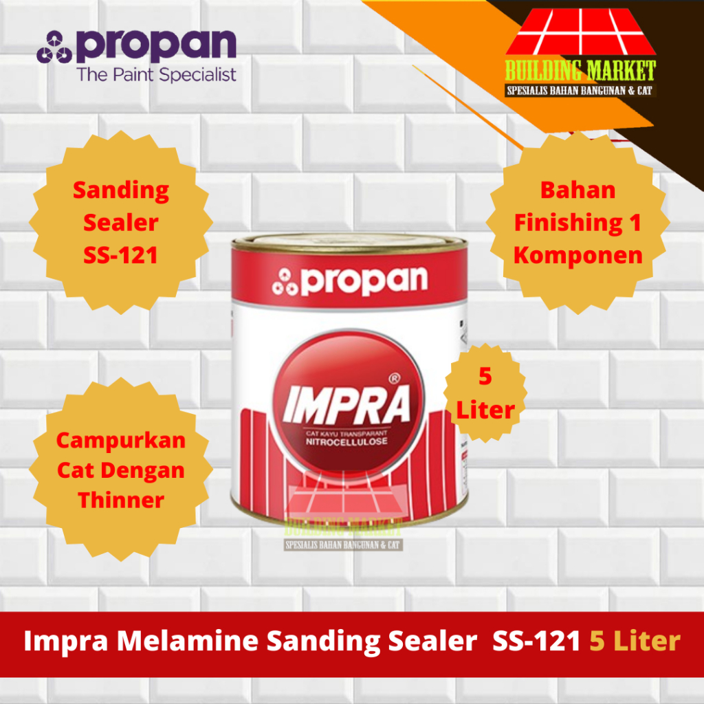 CAT DASAR KAYU PROPAN IMPRA MELAMINE SANDING SEALER SS 121 PROPAN 5 LITER