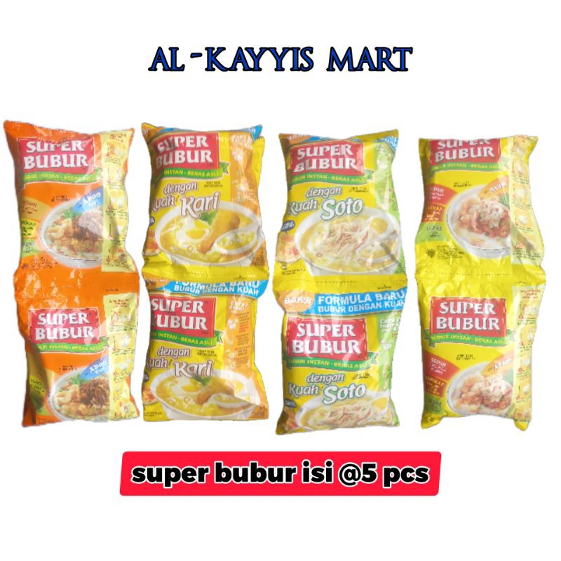 

super bubur renceng all varian 46g×5pcs