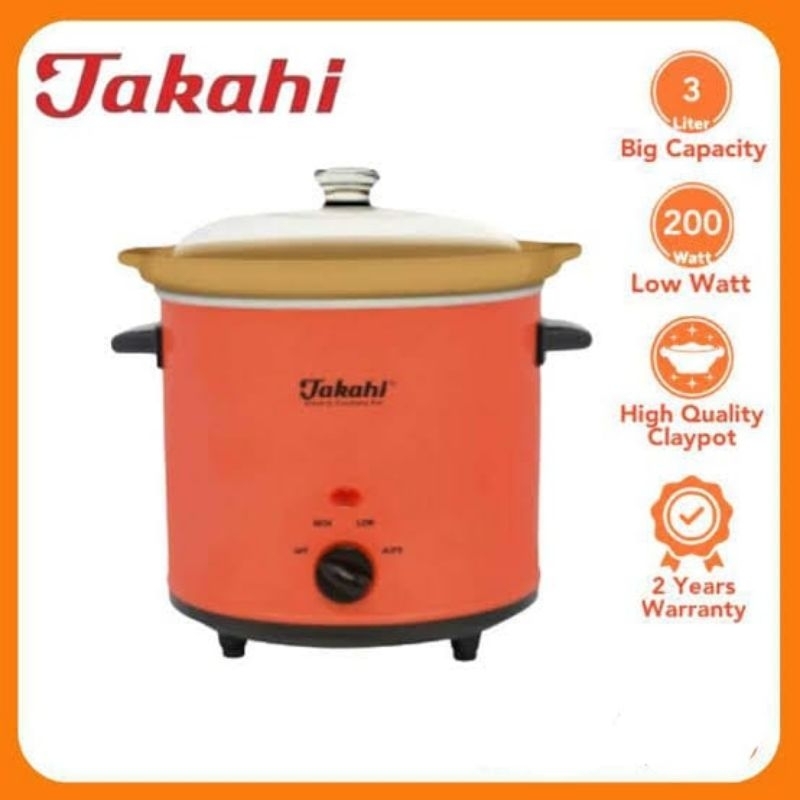 TAKAHI SLOW COOKER 3525 ELECTRIC CROCKERY POT ASLI MANTAP