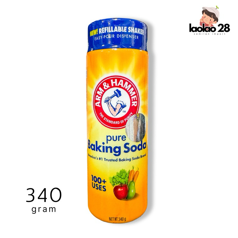 

Baking Soda / Soda Kue Arm & Hammer Shaker Aman Membersihkan Buah dan Sayuran 340gr