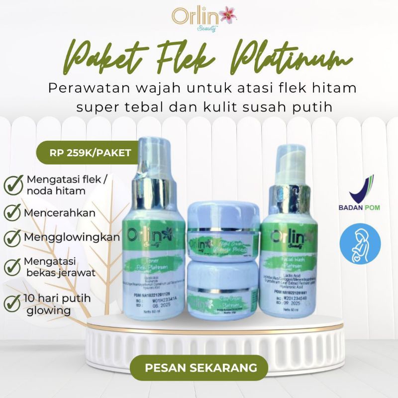 PAKET FLEK ORLIN/ORLIN BEAUTY/ skincare/Glowing/krimbpom