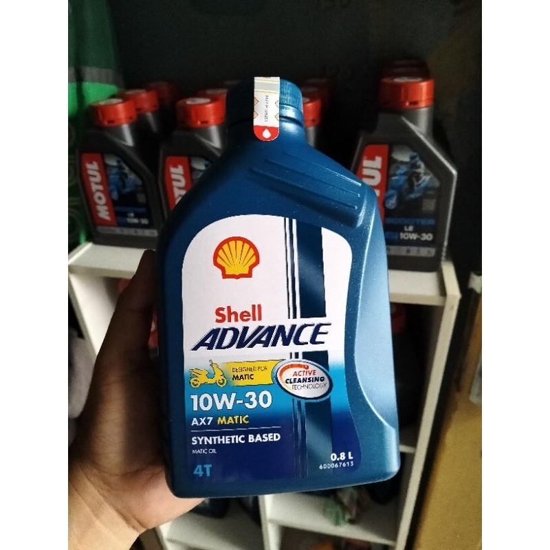 Oli motor matic Shell advance 10w 30 original