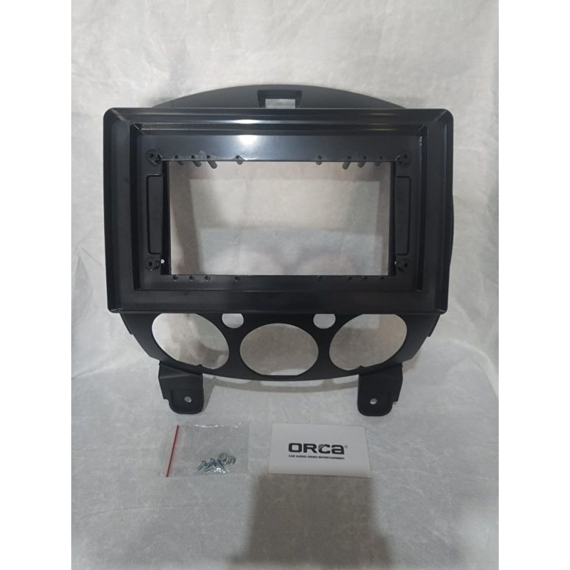 Frame head unit android 10 inch orca mobil mazda 2
