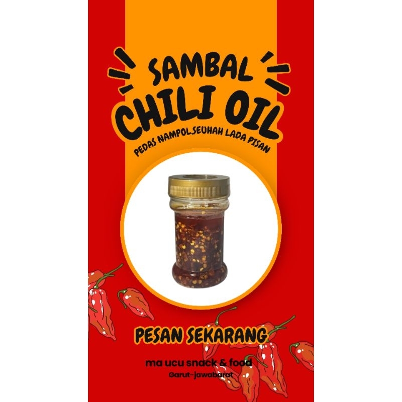 

sambel chilioil kemasan botol / chilioil pedas
