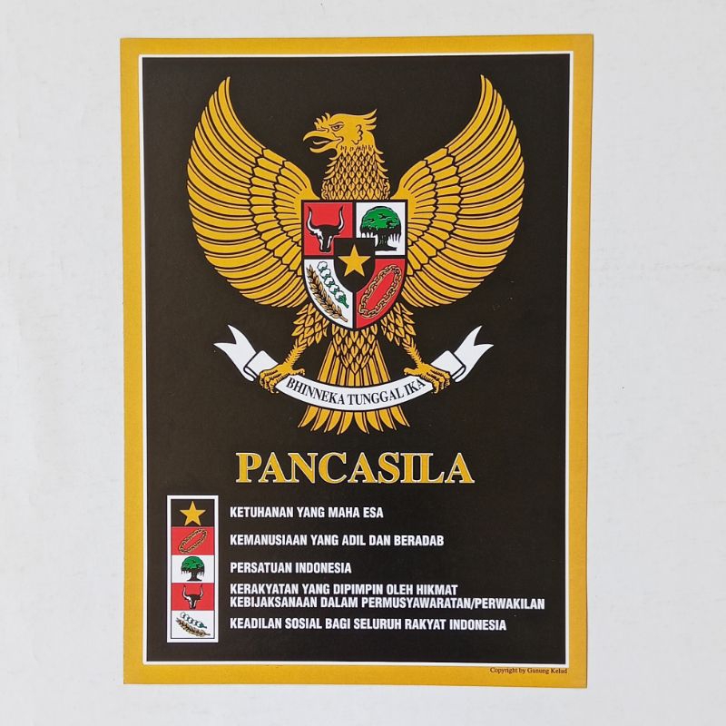 Poster Pendidikan Edukasi Anak Belajar Garuda Pancasila