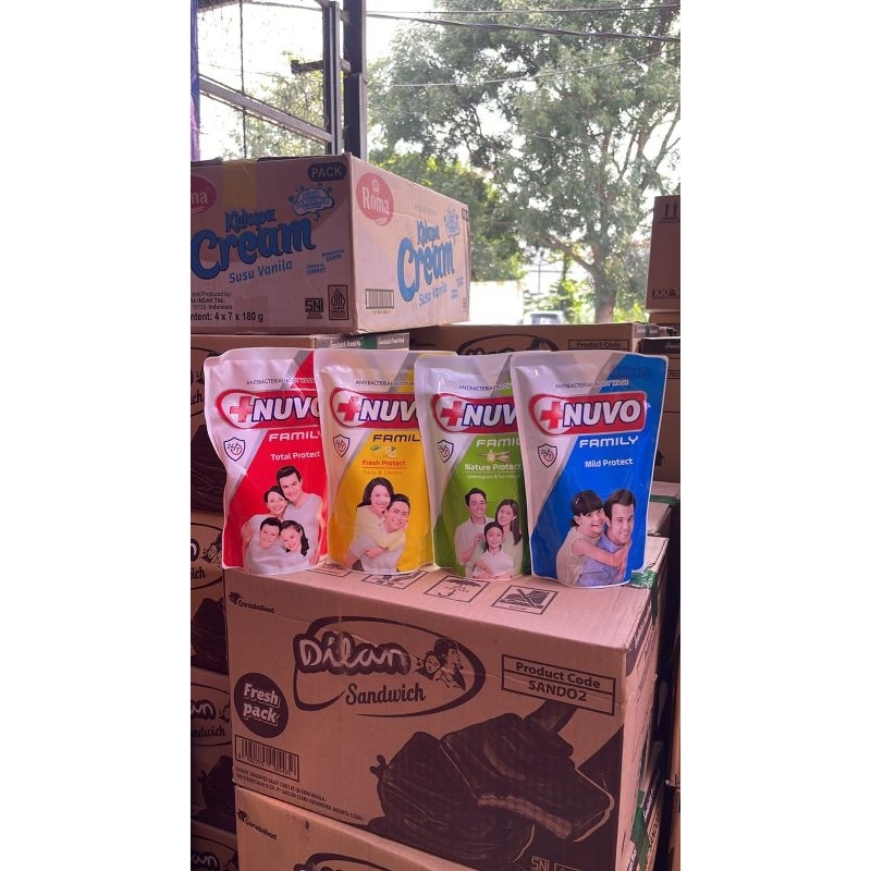 Sabun Mandi Cair Nuvo 400ml/Sabun Mandi Cair Refil/Bodywash Nuvo 400ml