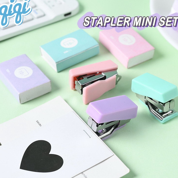 

STOCK MASIH BANYAK Staple Mini Cute Set Stapler Mini Lucu Set Staples Perlengkapan Mengikat Logam Kreatif Qiqi Treasure