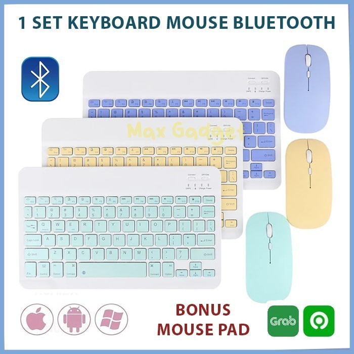 XIAOMI Samsung iPad Advan Tab Huawei Megapad 10 Inch Keyboard Bluetooth Mouse Tab Pad Tablet Kibord