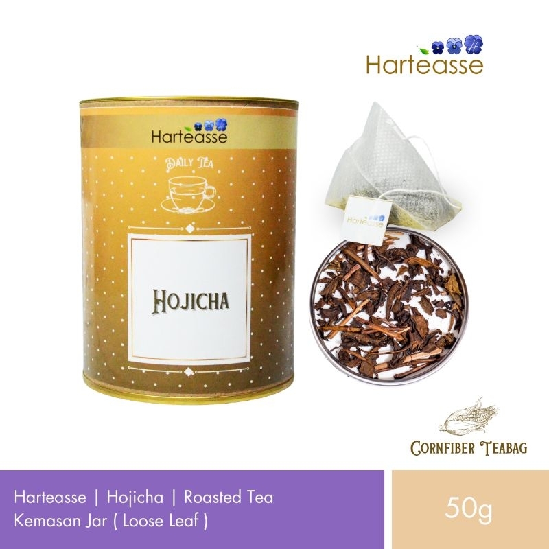 

Harteasse 'Daily Tea' Hojicha | Roasted Tea | Kemasan Composite Plug | 25 Tea Bags (50gr)