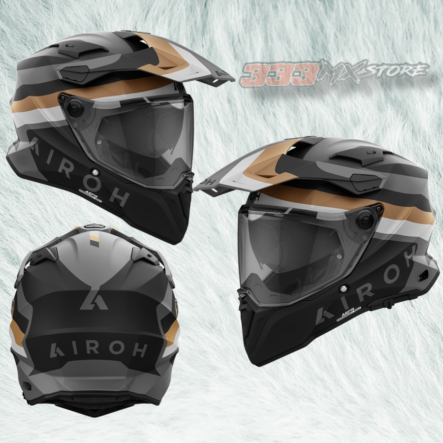 Helm Airoh Commander 2 Doom Gold Matt Helmet Airoh Commander Original