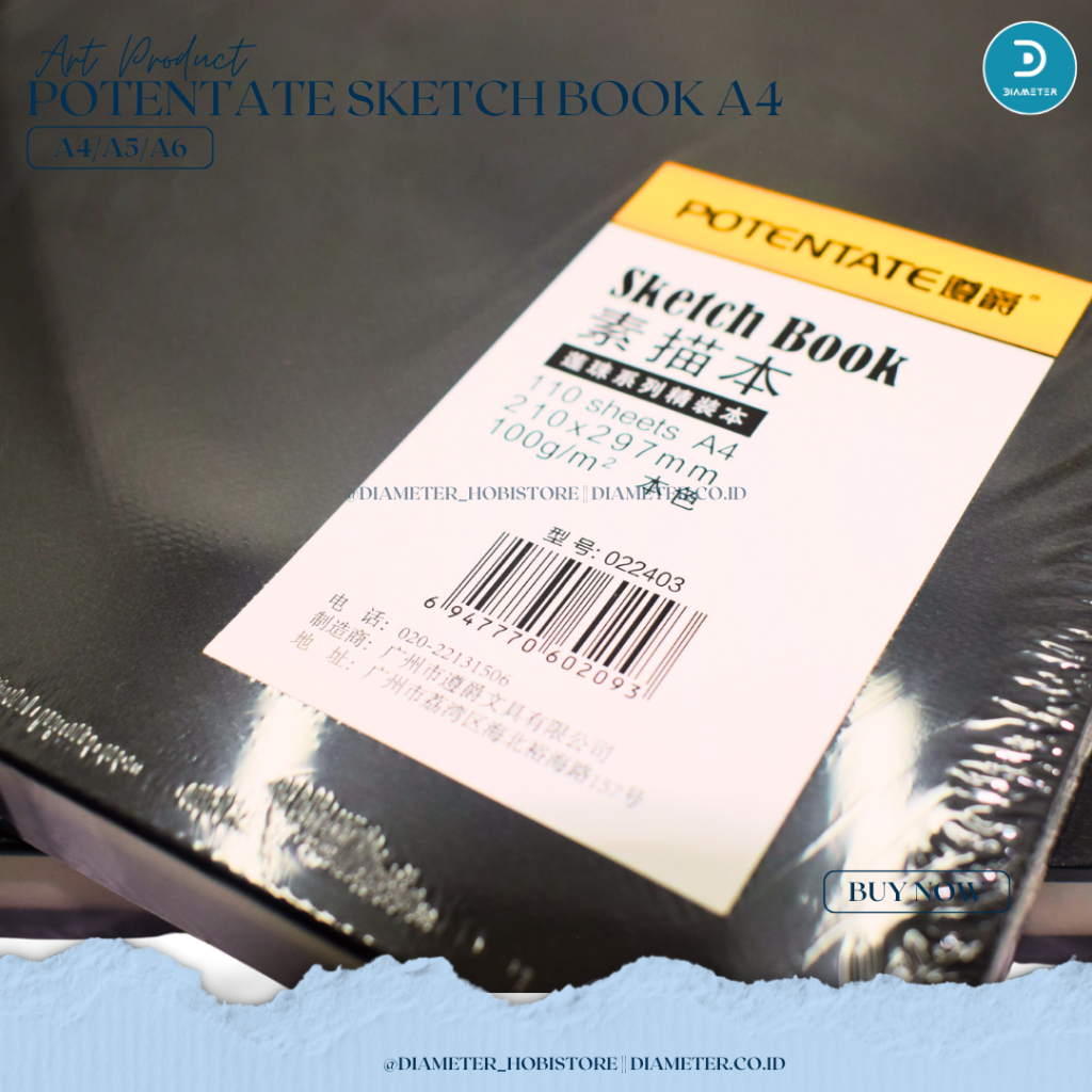 

Potentate Hard Cover A4/A5/A6 Stitch Bound Sketchbook