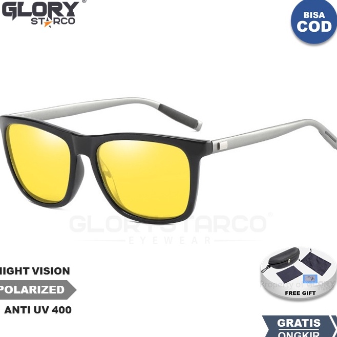 Produk Terviral  Kacamata Night Vision Polarized Anti Silau Berkendara Kacamata Matahari