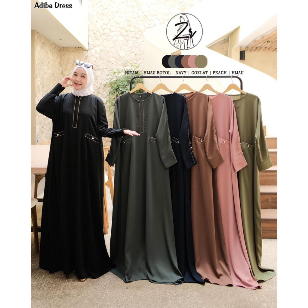 Adiba Dress Abaya Ori By Zr