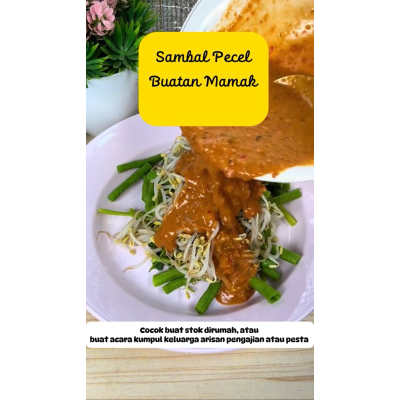 

Bumbu pecel pedas sambel makanan tradisional makanan khas jawa