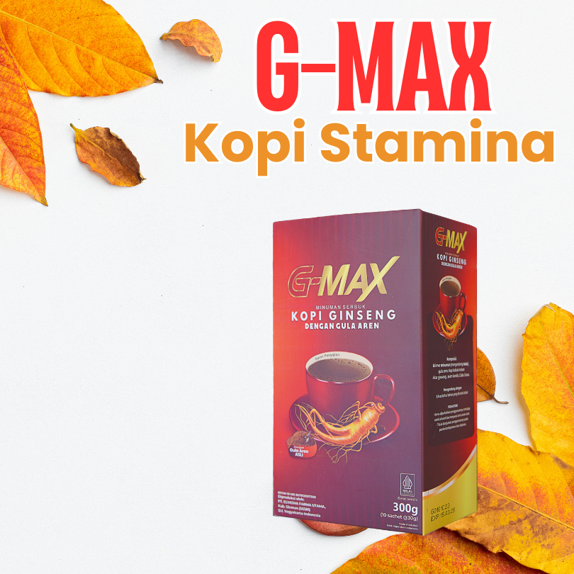 

kopi g-max original 100% Coffee ginseng stamina pria dewasa kuat dan tahan lama tanpa efek samping BPOM