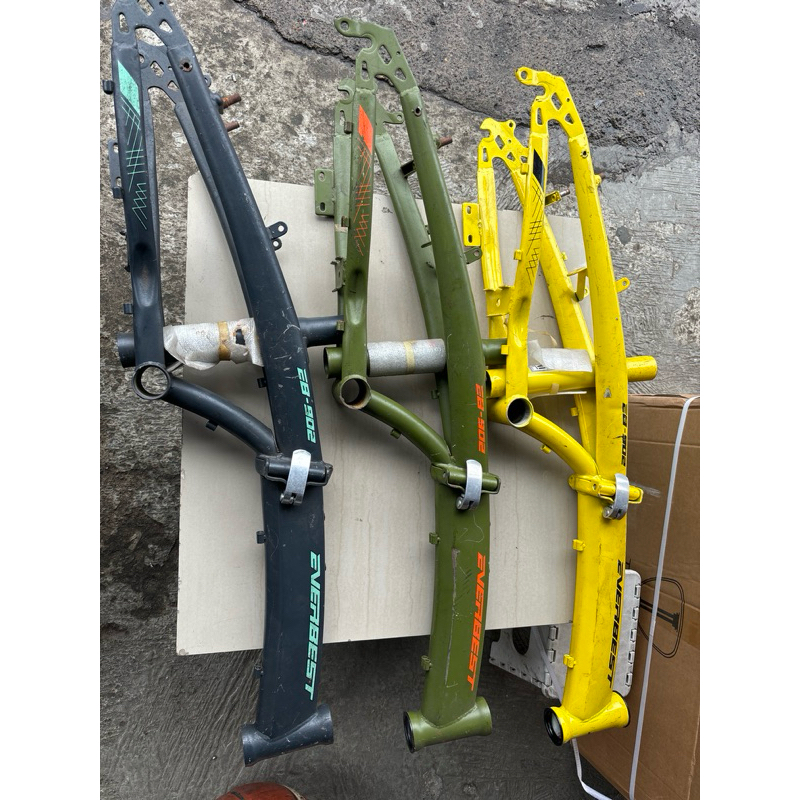 BEKAS frame batangan sepeda lipat 16 bisa cakram