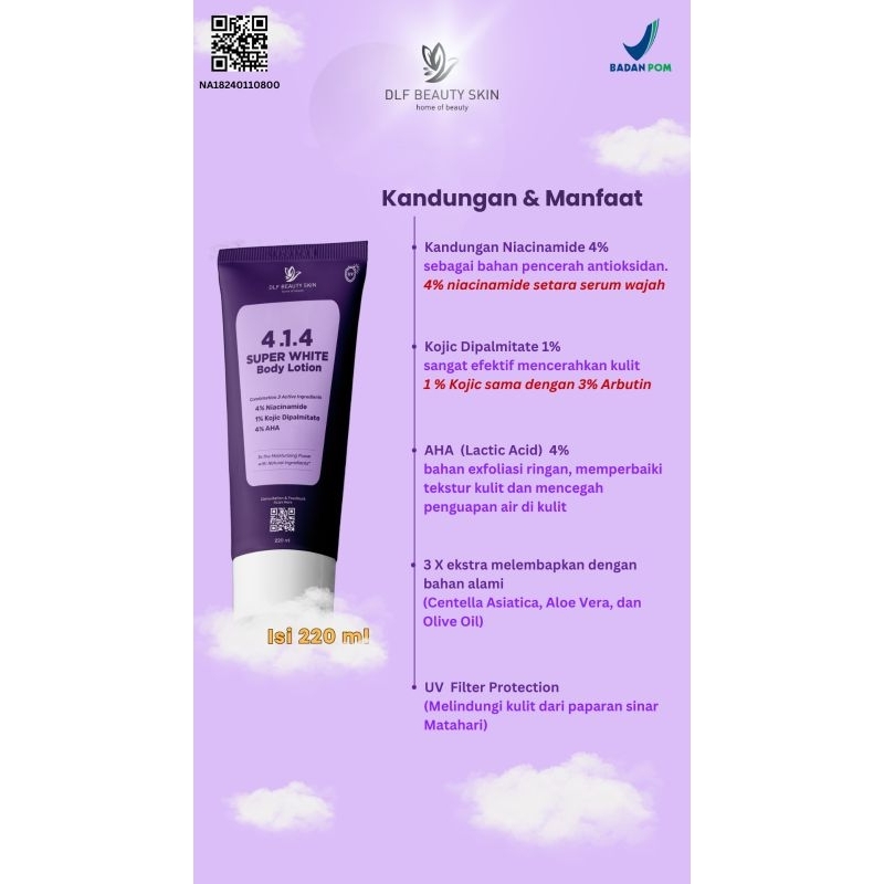 DLF BEAUTY SKIN super white body lotion