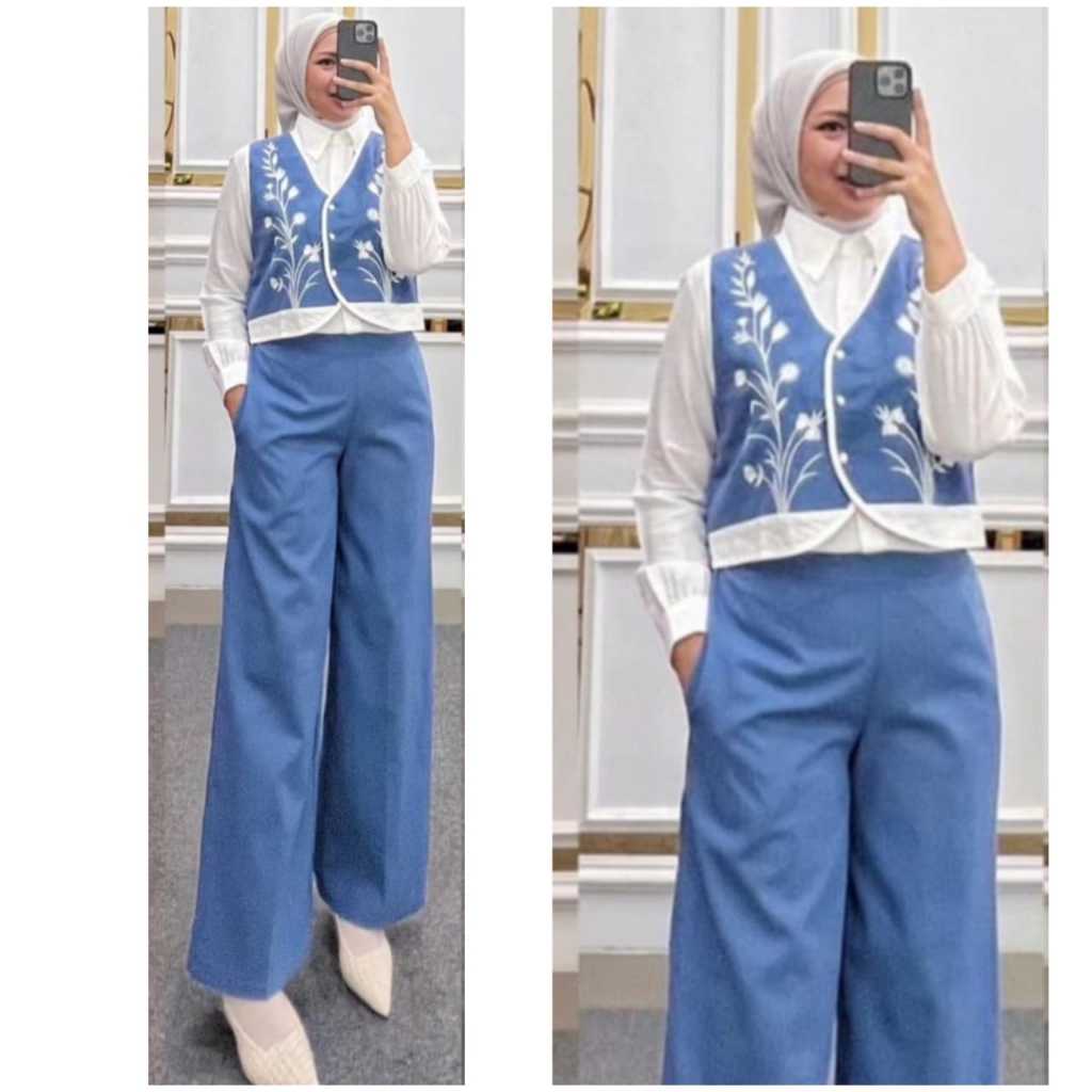 Nadhifa one set 3in1 setelan wanita terbaru