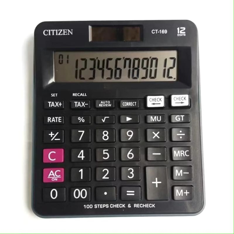 

Kalkulator Citizen CT-169 12 Digit Kalkulator Dagang CT 169