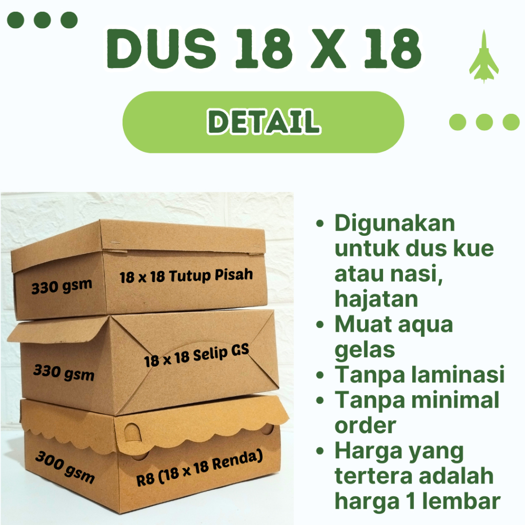 

KARDUS MAKAN R6, R8, R10K, 18 X 18, KARDUS 15 X 15 | KARDUS MAKAN | juragantobaku