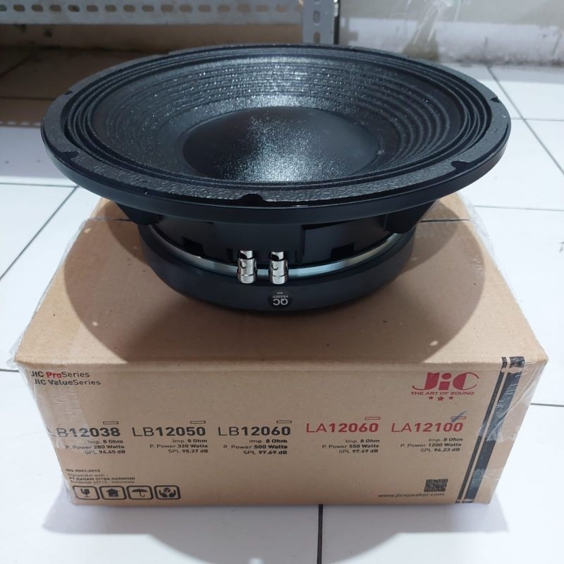 speaker komponen 12" JIC LA12100 speaker JIC LA 12100