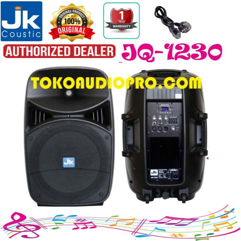Speaker Aktif JK Coustic JQ1230 12-Inch Speaker Aktif Jk Coustic JQ-1230 Original Speaker aktif Mura