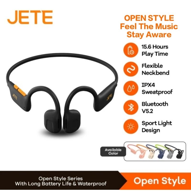 JETE OPEN STYLE HEADSET BLUETOOTH V5.3 & IPX4