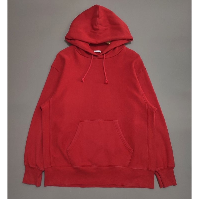 Hoodie basic GU merah second