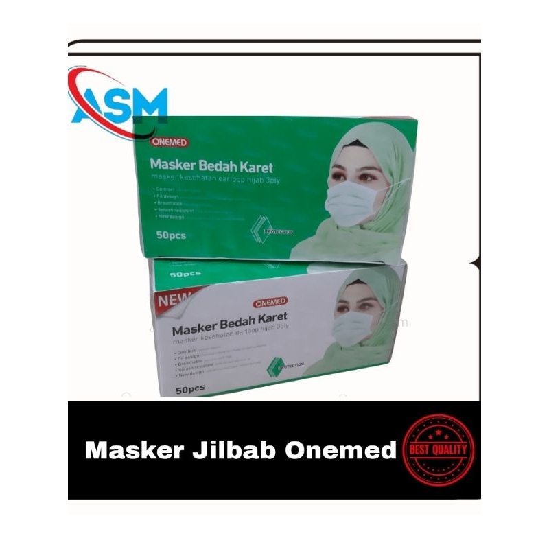 Masker Hijab Onemed Warna Hijau