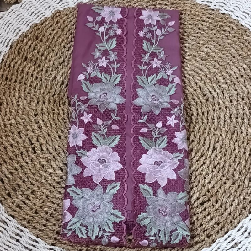 Bahan Baju Kebaya Bordir Motif Bordir Suji/Bahan Katun Hima