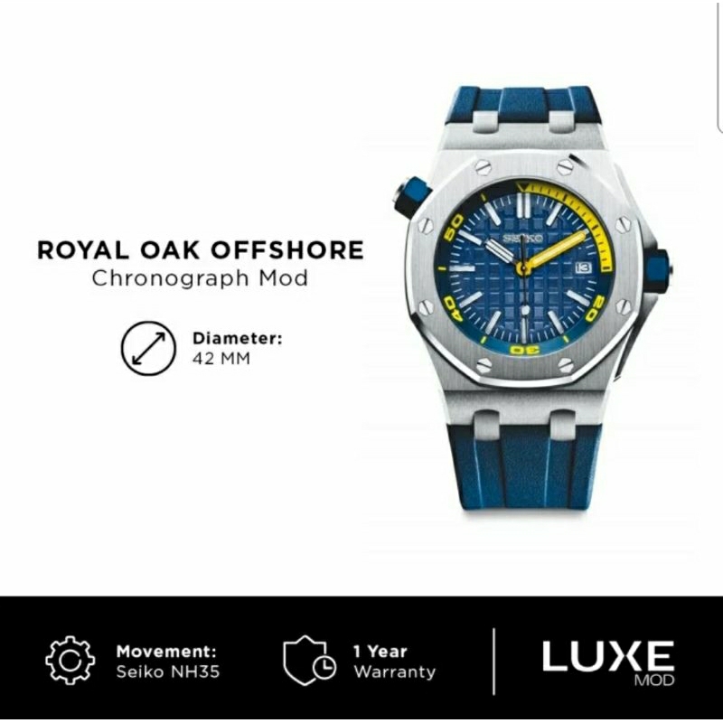 Seiko Royal Oak Offshore Diver Blue Automatic NH35