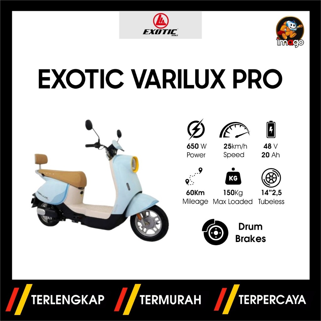 SEPEDA LISTRIK EXOTIC VARILUX PRO
