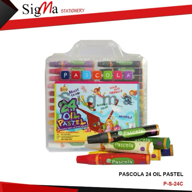 pesanan Crayon pascola 24 warna