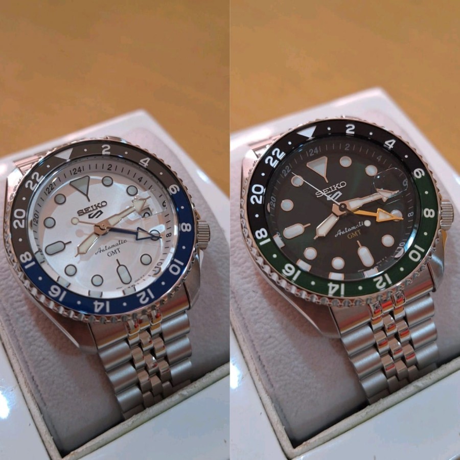 JAM TANGAN PRIA SEIKO 5 GMT SSK035K1 SSK035 / SSK033K1 SSK033 AUTOMATIC ORIGINAL