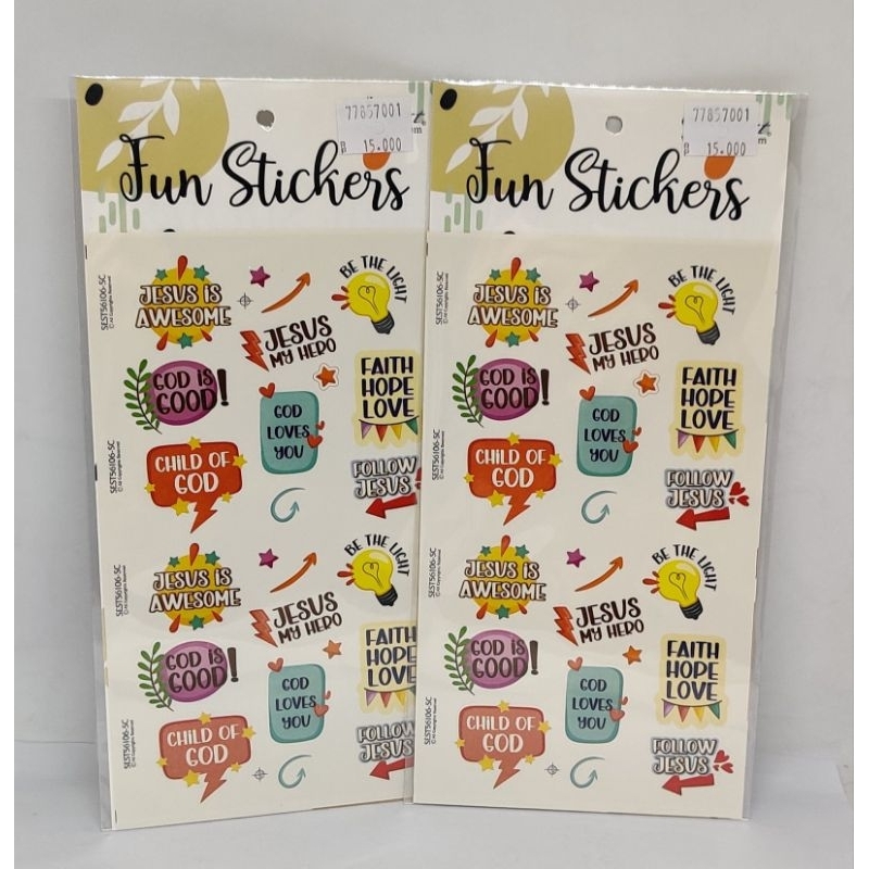 

STICKER SEKOLAH MINGGU MOTIF