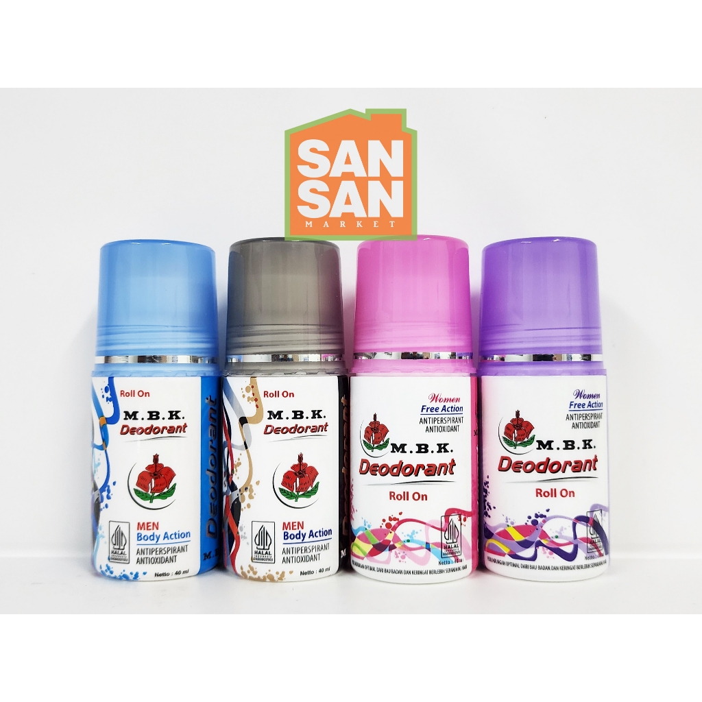 MBK Deodorant Roll On 40 ml - penghilang bau badan ketiak