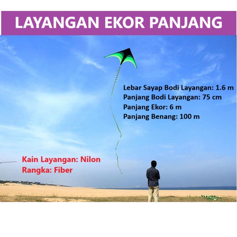 LAYANGAN / LAYANGAN VIRAL / LAYANGAN PANJANG / LAYANGAN JUMBO / Mainan Layangan Anak / LAYANG-LAYANG